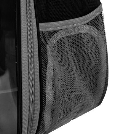 Purlov Σακίδιο Πλάτης για Μεταφορά Σκύλου/Γατας Μαύρο Μ41xΠ35xΥ24εκ.12p-23309