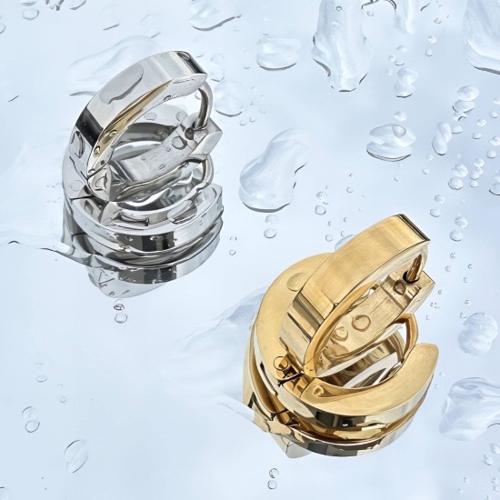 Σκουλαρίκια από ανοξείδωτο ατσάλι,Celestria 86964-0