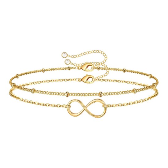 Βραχιόλι από ανοξείδωτο ατσάλι με επιχρύσωση 18 καρατίων, Celestria 87168-0	