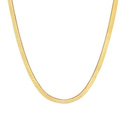 Κολιέ από ανοξείδωτο ατσάλι με επιχρύσωση 18 καρατίων, Celestria 87930-0	