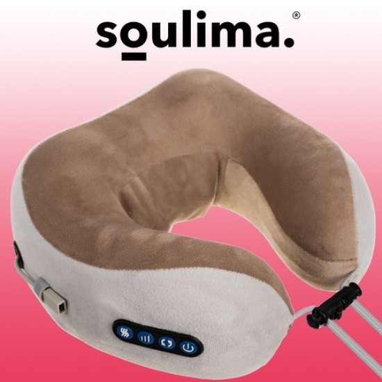 Soulima Μαξιλάρι Μασάζ για τον Αυχένα με Λειτουργία Θέρμανσης 9p-19554