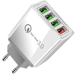  Φορτιστής 4 Θυρών USB με Γρήγορη Φόρτιση 3.0-06262