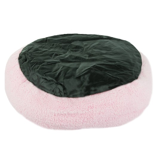 Κρεβάτι Μικρών Κατοικιδίων Βελούδινης Υφής Silky Pet Ροζ Αποσπώμενο Μαξιλάρι 35cm- 19344_R