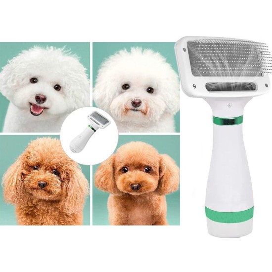 Συνδυαστικό Πιστολάκι και Βούρτσα για Κατοικίδια 2-σε-1-24038