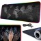 Αντιολισθητικό Gaming MousePad XXL, με Φωτισμό LED, με Σχέδιο Χάρτη, 80x30x0.3cm- 06249