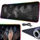 Αντιολισθητικό Gaming MousePad XXL, με Φωτισμό LED, με Σχέδιο Χάρτη, 80x30x0.3cm- 06249