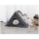 Ονυχοδρόμιο Γάτας Γατόδεντρο Τριγωνικό με Επιφάνεια Ξυσίματος σε Γκρι χρώμα, 44x42x26 cm- 19439