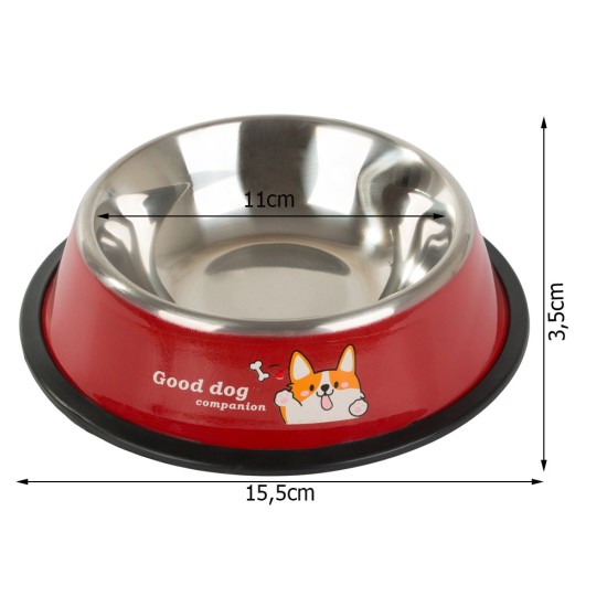  Μεταλλικό Αντιολισθητικό Μπολ Σκύλου 150ml-19391