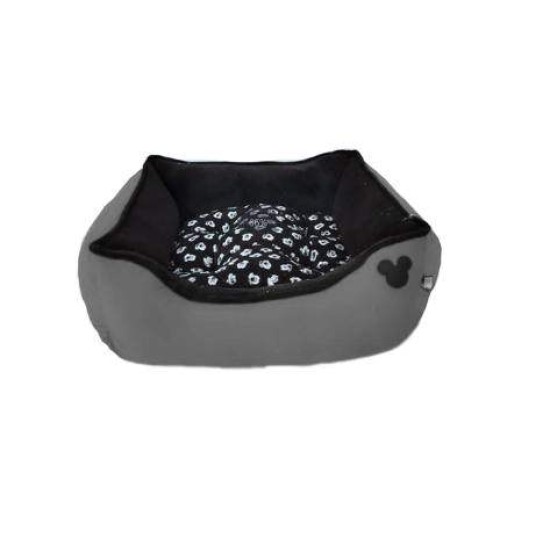  Τετράγωνο Κρεβάτι Κατοικιδίου 1 σε Γκρι Χρώμα-55x55x14  9482_SZ