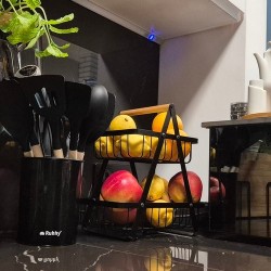 Διώροφος καλάθι φρούτων/λαχανικών Ruhhy 64p-24265