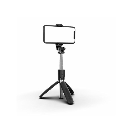  Selfie Stick με Τρίποδο, Τηλεσκοπική Βάση και Ασύρματο Χειριστήριο Bluetooth-04124