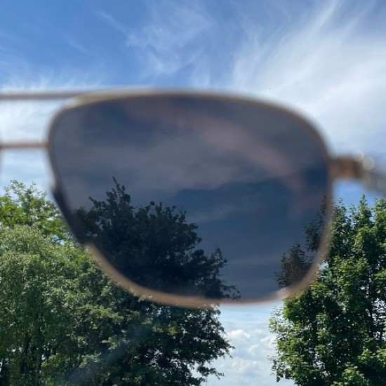 Trizand Ανδρικά Γυαλιά Ηλίου με Γκρι Μεταλλικό Σκελετό και Μαύρο Polarized Φακό 23633