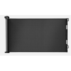 Πτυσσόμενη Προστατευτική Πόρτα με Βίδες από Μέταλλο σε Μαύρο Χρώμα 19ο-19380