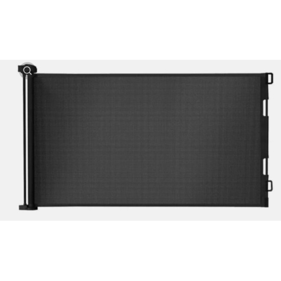 Πτυσσόμενη Προστατευτική Πόρτα με Βίδες από Μέταλλο σε Μαύρο Χρώμα 19ο-19380