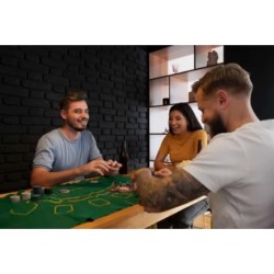 Σετ Πόκερ σε μεταλλικό κουτί, 200 Μάρκες Casino, 2 Τράπουλες και τσόχα 92x58 cm , Texas Hold'em poker 7-23539