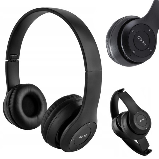 Ασύρματα Ακουστικά P47 Bluetooth με Μικρόφωνο και MP3-230-04110_CZ