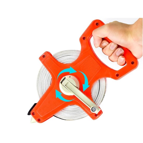 Μετροταινία Metrix 50m με Βάση Μέτρησης-170-11395