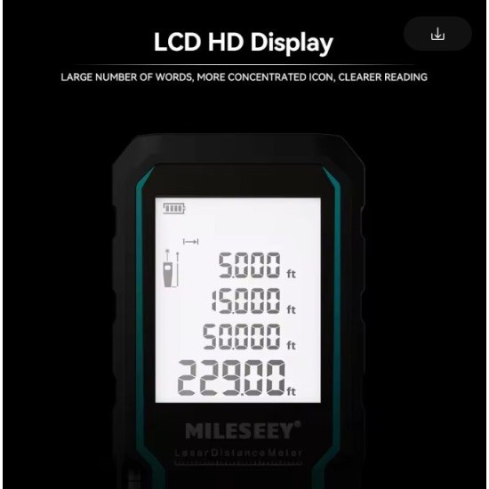 Mileseey Μέτρο Laser X6 με Δυνατότητα Μέτρησης έως 40m-47553