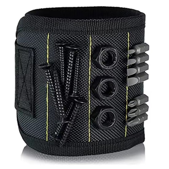 Μαγνητικό Βραχιόλι Κρατήματος Βιδών, Καρφιών & Τρυπανιών – Εργαλείο Χειρός με Ισχυρούς Μαγνήτες, Ρυθμιζόμενο & Άνετο |  65773