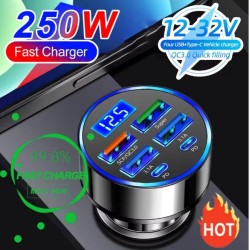  Φορτιστής USB με Οθόνη LCD και 6 Θύρες – Ιδανικός για Ταξίδια και Καθημερινή Χρήση al34-293