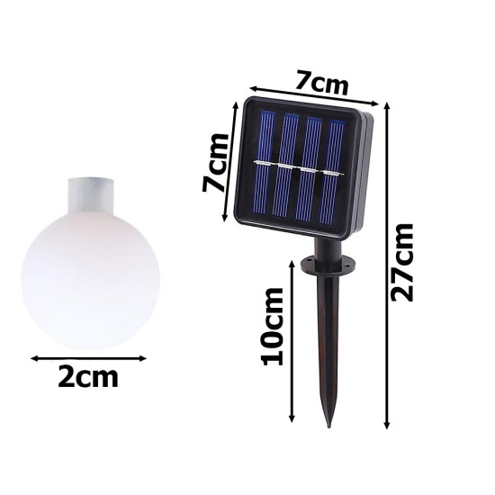 Ηλιακή Γιρλάντα Κήπου με 20 Πολύχρωμα LED Φώτα 2-12297_20