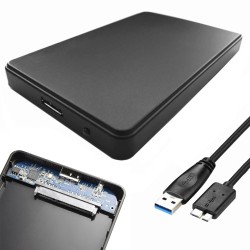 Θήκη δίσκου HDD-SSD 2,5" Usb 3.0 Sata Μαύρο-220-06223