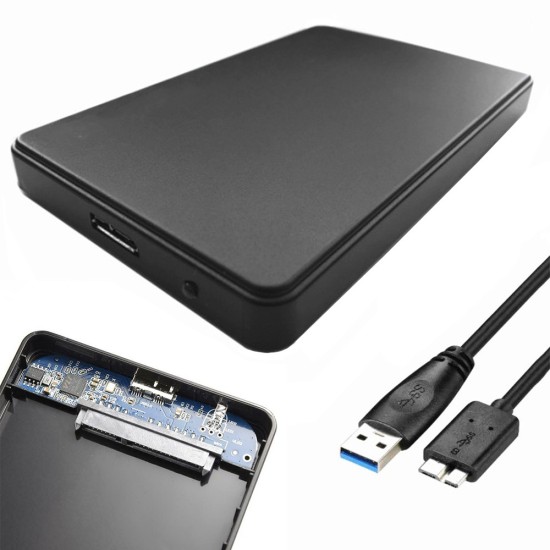 Θήκη δίσκου HDD-SSD 2,5" Usb 3.0 Sata Μαύρο-220-06223