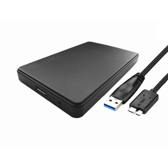 Θήκη δίσκου HDD-SSD 2,5" Usb 3.0 Sata Μαύρο-220-06223