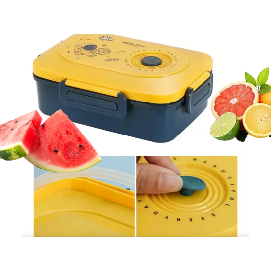 Φαγητοδοχείο Lunchbox με Διαχωριστικά και Μαχαιροπίρουνα Πρασινο 22-07326Π