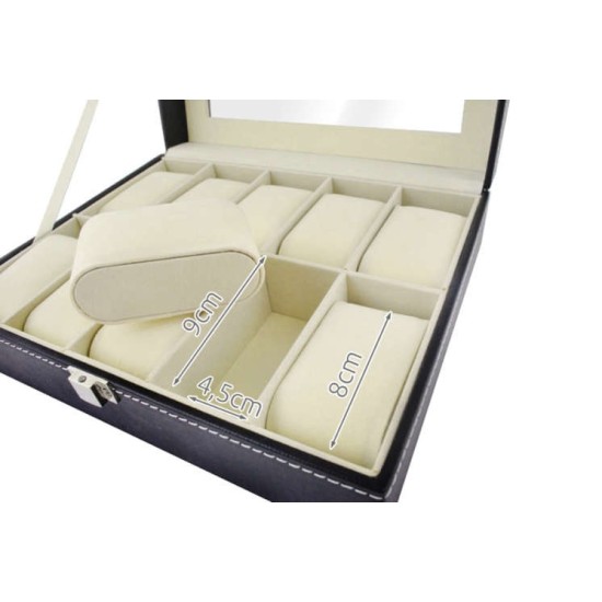 Οργανωτής Ρολογιών με 10 Θήκες – Κομψή και Πρακτική Αποθήκευση 57ο-1369