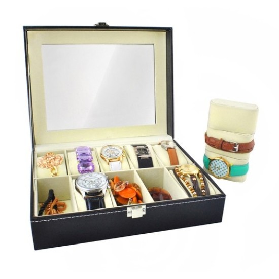 Οργανωτής Ρολογιών με 10 Θήκες – Κομψή και Πρακτική Αποθήκευση 57ο-1369