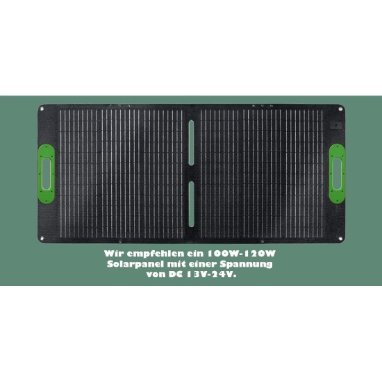 Kraftline  Αναδιπλούμενο Ηλιακό Πάνελ 100W – Φορητό Φωτοβολταϊκό για Powerstation, Κάμπινγκ, Τροχόσπιτο, Ψάρεμα και Έκτακτες Ανάγκες tel36-0231