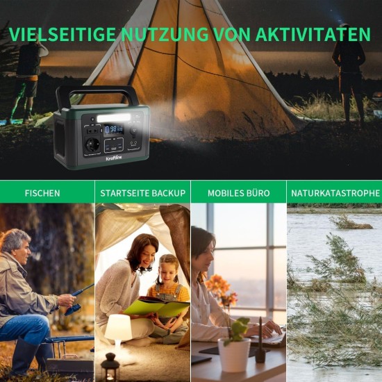 Kraftline Powerstation 600W – Φορητός Σταθμός Ενέργειας tel125-221