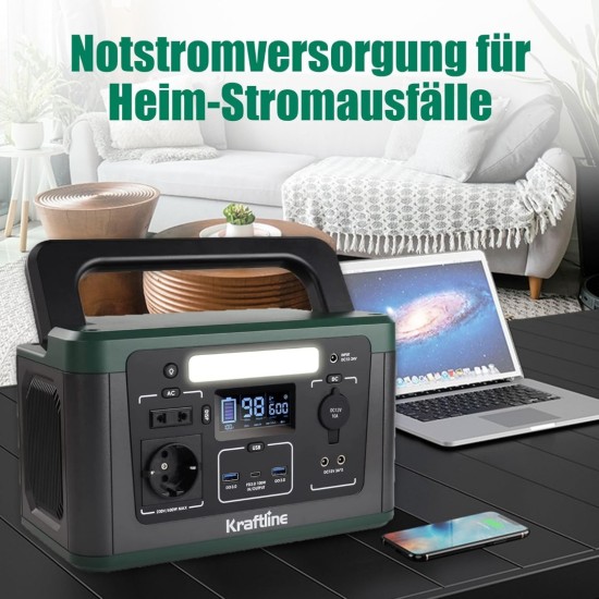 Kraftline Powerstation 600W – Φορητός Σταθμός Ενέργειας tel125-221