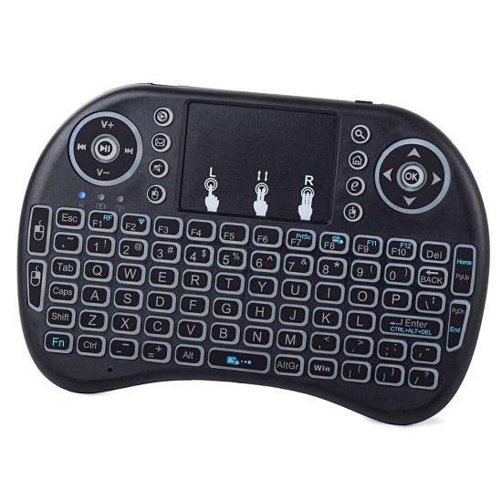 Mini Backlit Ασύρματο Πληκτρολόγιο με Touchpad Αγγλικό US 27-6169