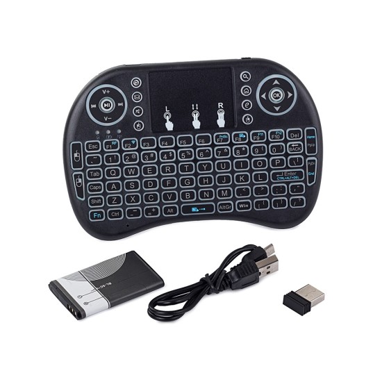 Mini Backlit Ασύρματο Πληκτρολόγιο με Touchpad Αγγλικό US 27-6169