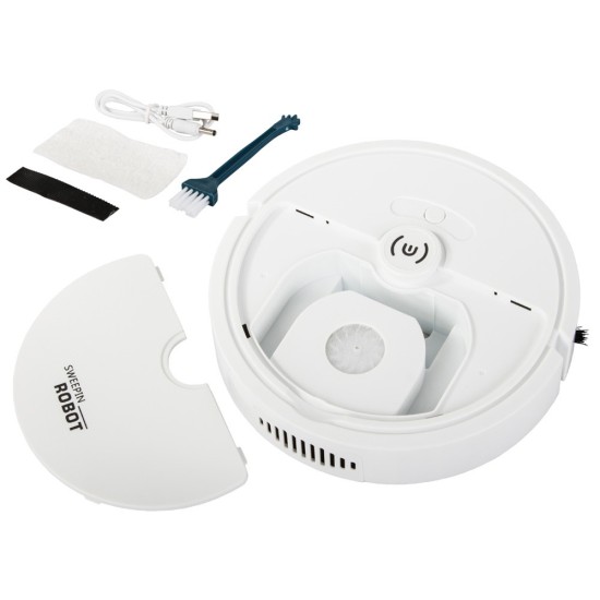 Ρομπότ Καθαρισμού – Ισχυρή Αυτόματη Ασύρματη Ηλεκτρική Σκούπα Λευκή 37- 24476_B