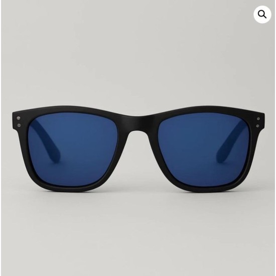 Γυαλιά Ηλίου Distressed Μαύρα με Μπλε Φακούς – Πλήρη Προστασία UV400 – Σε Πολυτελή Θήκη – 2220-06