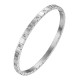 Βραχιόλι από ανοξείδωτο ατσάλι με κυβικό ζιρκονία "BRACELET" – 89473-0