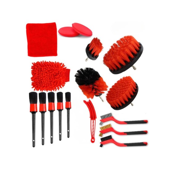 Σετ Καθαρισμού Αυτοκινήτου XXL με Βούρτσες, Pads και Οργανωτική Τσάντα – 93p-10156