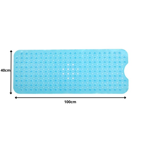 Αντιολισθητικό Πατάκι Μπάνιου 100x40cm με Σχάρα Αποστράγγισης 35p– 27605