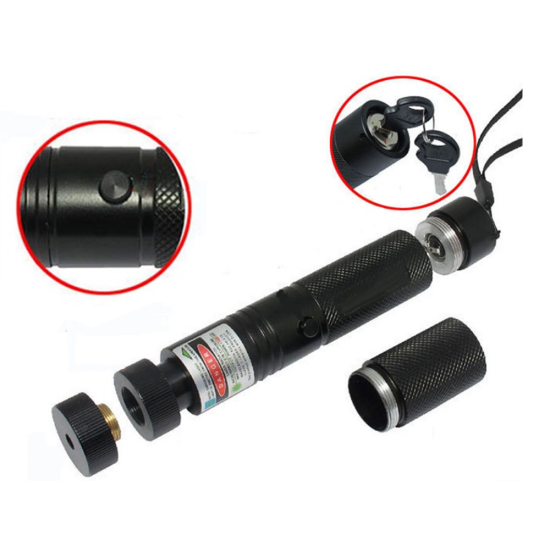 Ισχυρός Laser Pointer Πράσινης Δέσμης με Επαναφορτιζόμενη Μπαταρία & Φορτιστή 45p-08338