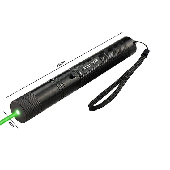 Ισχυρός Laser Pointer Πράσινης Δέσμης με Επαναφορτιζόμενη Μπαταρία & Φορτιστή 45p-08338
