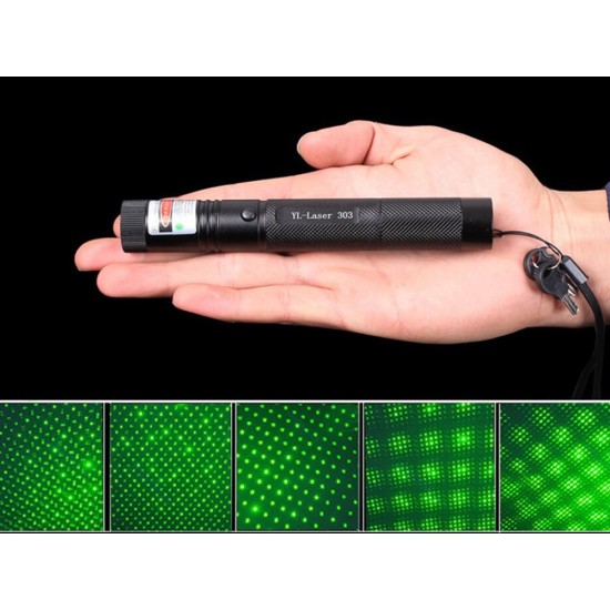 Ισχυρός Laser Pointer Πράσινης Δέσμης με Επαναφορτιζόμενη Μπαταρία & Φορτιστή 45p-08338
