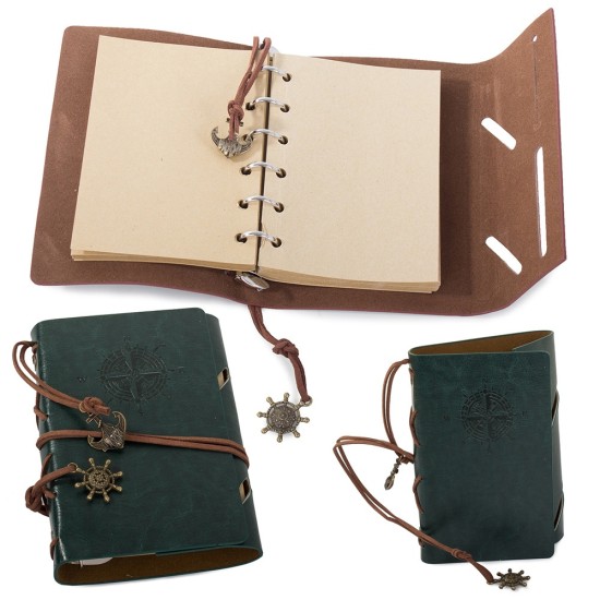 Χειροποίητο Vintage Ημερολόγιο Ταξιδιού – Retro Notebook με Οικολογικό Δέρμα – 70 Σελίδες – 170p-14237_Z
