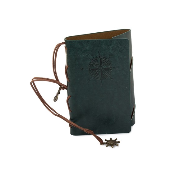 Χειροποίητο Vintage Ημερολόγιο Ταξιδιού – Retro Notebook με Οικολογικό Δέρμα – 70 Σελίδες – 170p-14237_Z