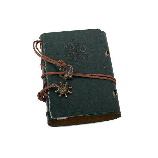 Χειροποίητο Vintage Ημερολόγιο Ταξιδιού – Retro Notebook με Οικολογικό Δέρμα – 70 Σελίδες – 170p-14237_Z