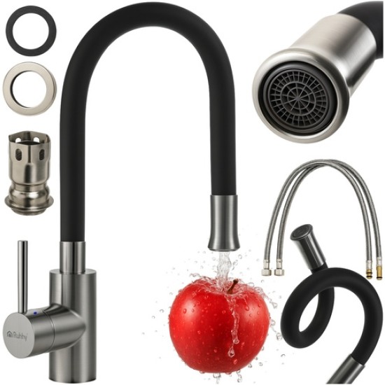 Μπαταρία ΚουζίναςΜαύρη  με Εύκαμπτο 360°  12p-26324