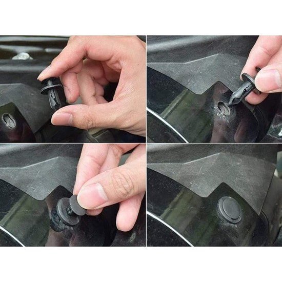 Σετ 620 Τεμαχίων Κλιπς Αυτοκινήτου για Ταπετσαρίες, Προφυλακτήρες και Πλαστικά με Οργανωτή 5p-10125