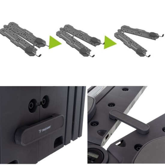 Pilates Board με Μετρητή, Λάστιχα και Χερούλια TRIZAND 32p-26343